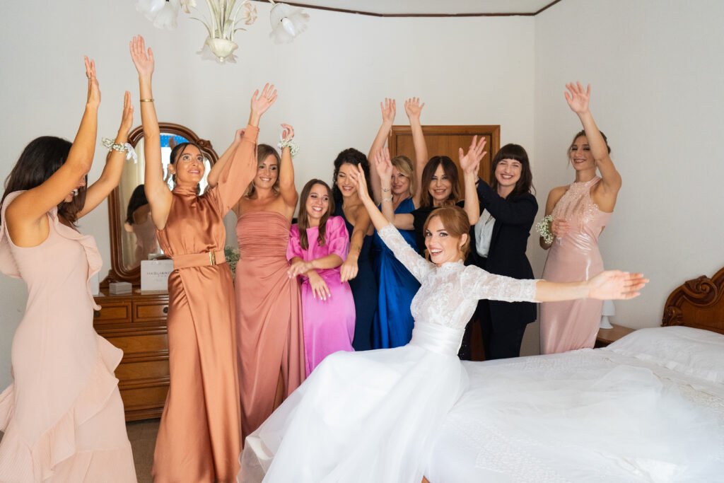 Trucco e acconciatura sposa famigliari